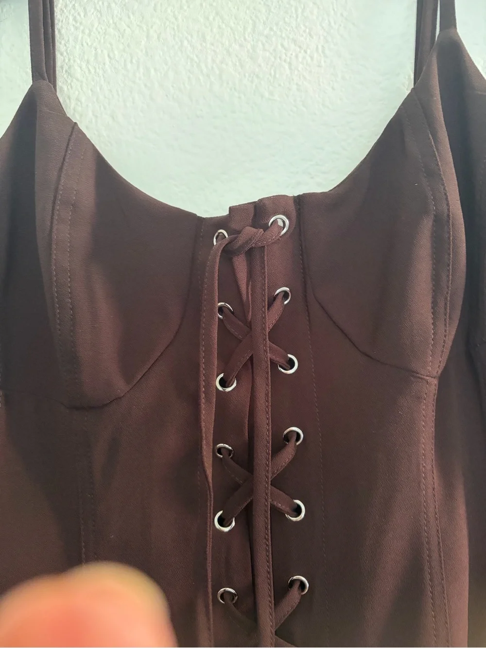 Avec Les Filles spaghetti straps